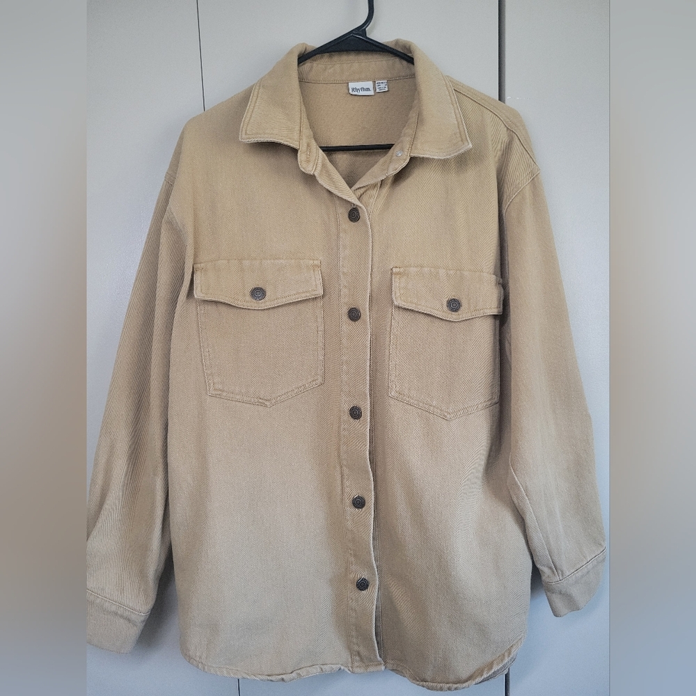 RHYTHM Claude Drill Shacket Medium